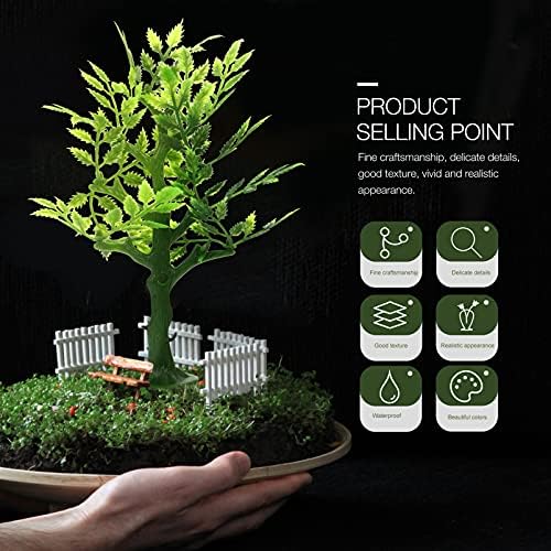 Abaodam Umjetne biljke 5kom minijaturno drveće Mini Model drveće Željeznička pejzaž drvo plastična Javorova