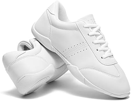 HWJHMX Cheer Shoes bijele ženske navijačke cipele omladinske plesne cipele djevojke Atletski trening prozračni ples lagani disanje takmičenje udobne neklizajuće patike veličina