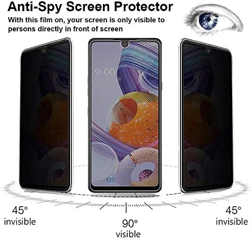 GLBLAUCK [4 paketa] za Google Pixel 7 Zaštita ekrana za privatnost [2 paketa] + zaštita sočiva kamere [2 paketa],
