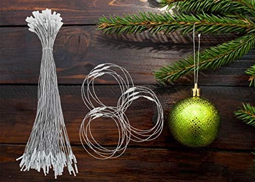 200pccs božićni ukrasi String vješalica srebrna vrpca za kralju za ukrašavanje ukrasa za božićne