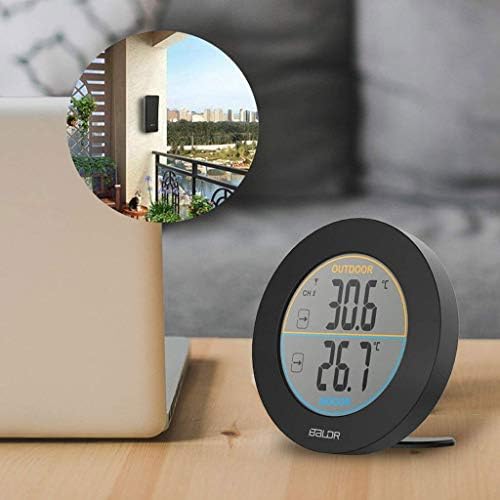 Jahh sobni termometar Termometar u zatvorenom higrometru, monitor digitalnog vlažnosti, temperaturni mjerač vlažnosti mjerač, min i max zapise, za dom, ured