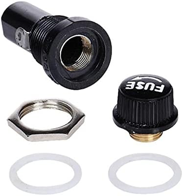 SJSW 1pcs 5 * 20mm 10A250V osigurača + držač osigurača cijevi za crnu osiguranje