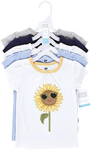 Hudson baby unisex majice kratkih rukava, divlji cvjetovi, 5 mališana