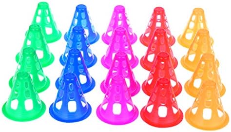 37yimu 3-inčni čunjevi za trening za djecu za odrasle mini sportski čunjevi plastični Vjetrootporni blokovi