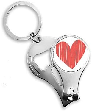 Heart Graffiti Valentinovo za nokte za nokte za noktene prstene za ključeve ključeva