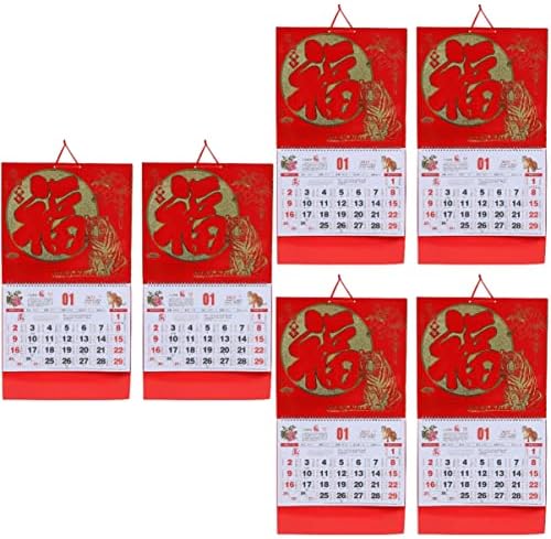 Stobok Calender Kalendar Zidni kalendar Zidni kalendari 6 kom. Upotreba kineske kućne kućanstvo