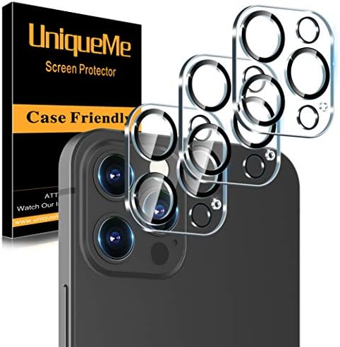 UniqueMe snopovi za iPhone 12 Pro Max 6,7 inča, kaljeno staklo za zaštitu ekrana + zaštita sočiva kamere