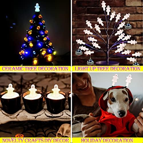 Konohaelf keramički božićni stablo stablo, svečane tematske krošnje - Ghost Topstar za keramičke stabla /