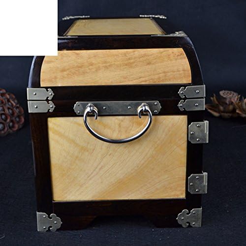 Wodeshijie Ebony Gold Silk Wood nakit / Mjesec izrezbarena zrcala / nakit kutija / Jewel Box-a