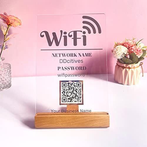 WiFi QR kôd znak | Skeniraj za povezivanje WiFi lozinke za lozinku | Dobrodošli u naš Home Airbnb
