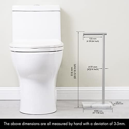 KES prirodni mramorni toaletni držač za papir stalak kupaonica tkiva nosač valjaka samostojeći SUS304 brušeni završetak od nehrđajućeg čelika, Bph285S1-2