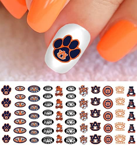 Sportski tim za Auburn College Nail Art fudbalske naljepnice-salonski kvalitet!