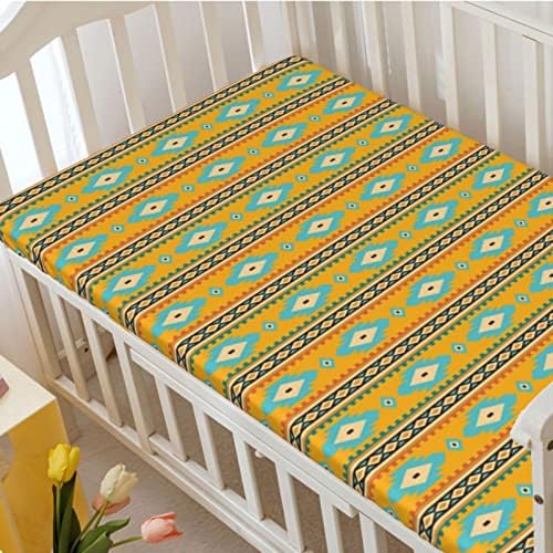 Opremljeni mini listovi sa naranče, prenosivi mini kreveti za posteljinu od malih kreveta madrac madrac listovi za djecu za djevojčicu ili dječak, 24 x38, višebojni