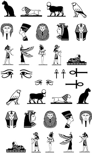 Naljepnice za nokte naljepnice za naljepnice Flonznail ikone Drevnog Egipta piktogrami