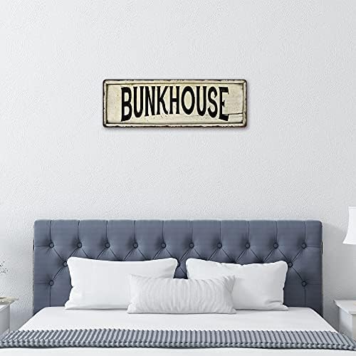 Bunkhouse znak seoska kuća znakovi zidni dekor Art Country ukrasi rustikalni Vintage dom limena ploča kaubojski ranč poklon 6 x 18 Metal visokog sjaja 206180028106