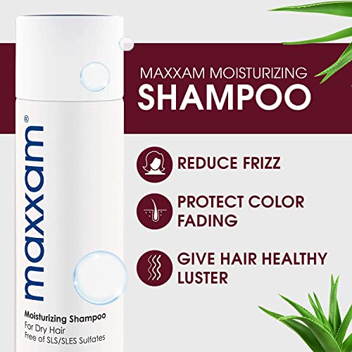 Maxxam hidratantni šampon za farbanu kosu, nježni šampon bez sulfata sa alojom za većinu tipova kose kao što su suha ili tanka, 10 Fl oz