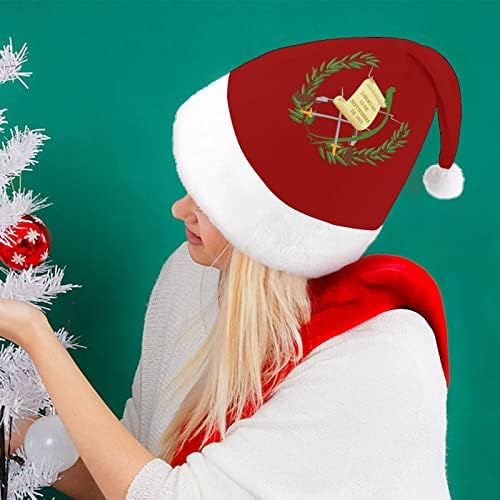 Gvatemale Patriotski simboli Božić šešir Meki pliš Santa kapa Funny kapu za Božić Nove godine svečana