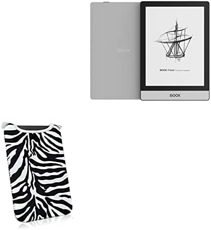 Boxwave futrola za Onyx Boox Poke2-Zebra plišano odijelo, podstavljeni Meki rukav sa životinjskim