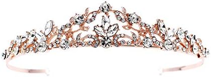 Bridal tijare i krune, Rhinestone Crystal traka za glavu cvijet dizajn Hair Accessories za vjenčanje Bridal Party boja Rose Gold