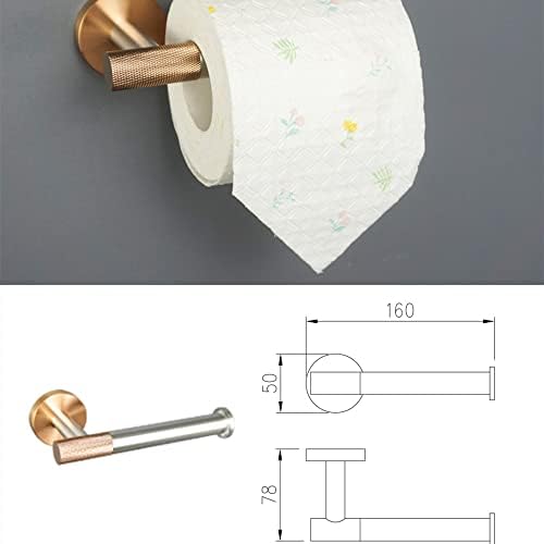 Rose Gold Brušeni toaletni papir ručnik ručnik kukom kuka za kupatilo ručnik bar prsten za tuš zidni prebivali