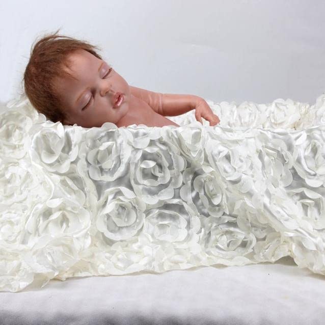 Baby Newborn 3D Rose Flower Photo FOTO PROP RUG DESNOT BANNNET