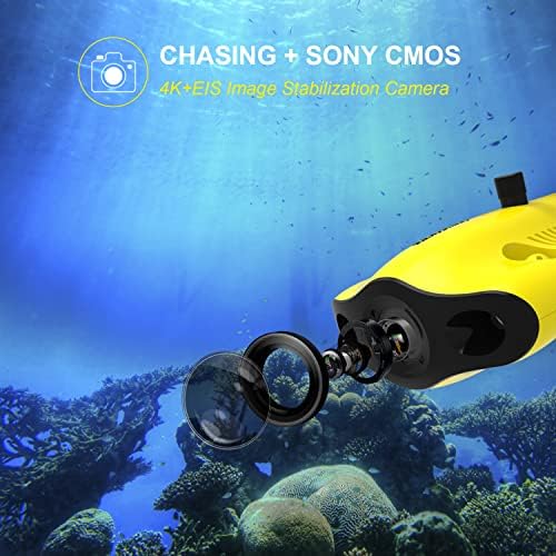 Chasing Gladius Mini s nadograđeno podvodno drone ronilačka oprema 4K Rezolucija + EIS kamera zarona do 330ft,