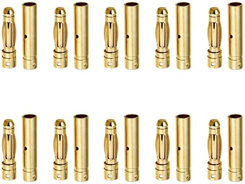10 parova Hobipark ženski muški 4mm 4.0mm Zlatni metak utikač za RC bateriju ESC motorni utikač