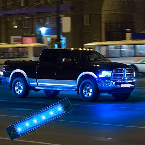 Treela 20 kom Auto Rock Strip svjetla Underglow točak dobro rasvjeta kompleti vanjski vodootporan LED kamion svjetla za Golf Cart ATV RV Offroad UTV Snowmobile, plava i bijela