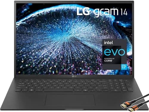 LG Gram 14 Laptop Intel Evo platforma Core i7 Laptop / Windows 11 / WQXGA IPS ekran DCI-P3 99%