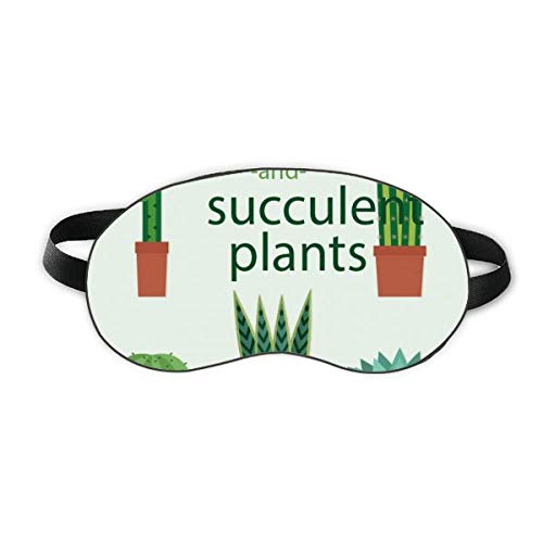 Sukulenti u sazuzećih biljnih kaktusa ilustracija SLEEP EYE SHIELT SOFT NOĆ SLICA SHANDE