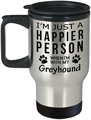 Ljubitelj pasa Putujte krig kaže - sretnija osoba sa greyhound -Pet vlasnikom spašavanja poklona