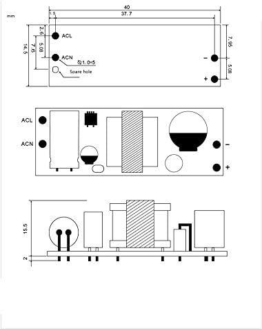 Noyito AC do DC Precision Buck modul za Napajanje AC 120V 100V-264v do 24V 150mA izolovani Step-Down DC modul