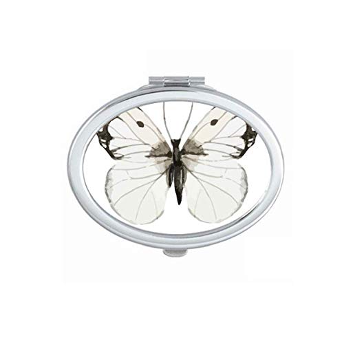 Leptir sa bijelim tamnim krilima ogledalo prenosive preklopne Makeup dvostruke strane naočare