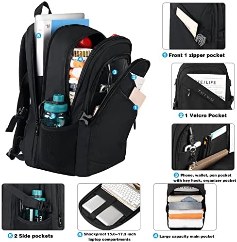 Putnički ruksak, ruksak za laptop, ekstra velika torba za knjige za muškarce, 17 inčni backpack
