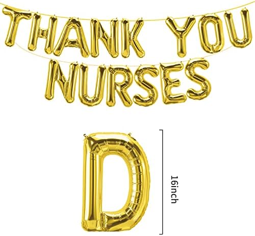 Medicinska medicinska sestra Dekoracija zapremina Zahvaljujem sestrinski baloni Banner - Happy Sears Seded