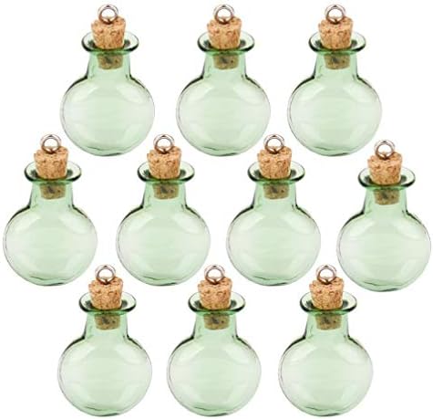 Prettyzoom vjenčani dekor staklene boce 10pcs Mini staklene boce od pluta Mala boca za bocu za oblaganje za diy
