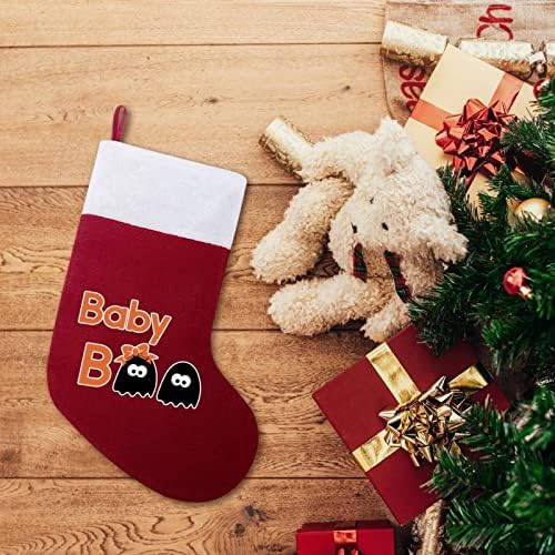 Boo Božić viseći čarapa Slatka Santa čarapa za ukrašavanje Xmas Tree ukrasi pokloni