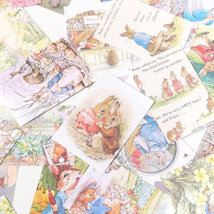 NUPART 100pcs Vintage Fairy Tale Girl Material Paper DIY Scrapbook Oznaka za kolaž. Zidne poklon ukras ukras