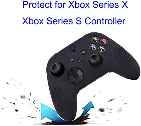 Grip za Xbox seriju x kože kontrolera, hikfly kontroler Kompatibilan je s Xbox serije X / S Cloctrager Grips Case Neklizajući ručni signal silikonskog kontrolera sa 4pcs hvataljka