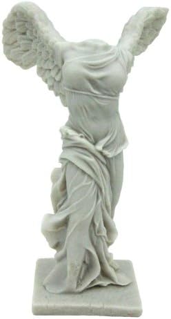 Vrhunska kolekcija 11-inčna krilna pobjeda Statue Samothrace. Boginja NIKE skulptura iz Louvrea. Premium hladan liveni mramor. Replika replika replika reprezentacije muzeja.