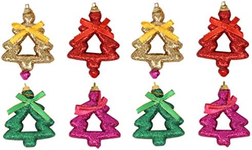 Toyandona Winter Wonderland Centerpieces 8pcs Mini viseći božićni stablo Privjesak Xmas Tree Viseći