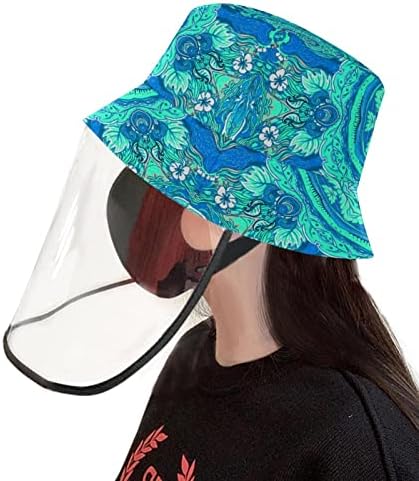 Zaštitni šešir za odrasle sa štitnikom za lice, ribarski šešir protiv sunca, šapa crtani mačji pas
