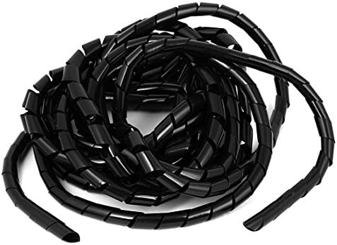 Instalacija AEXIT PC Cinema Instalacija TV kablovska žica Tidy Wrap spiralni vezni vezati cijevi za cijev od vrućine 11mm 20,5ft
