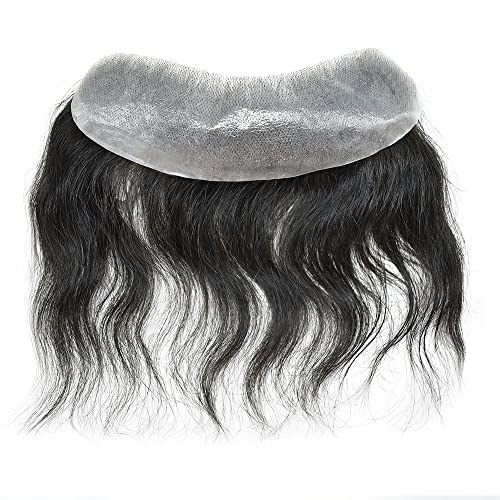 SINGA Hair Frontal Hairpiece za muškarce prirodna linija kose ljudska kosa čelo Hairline zamjena Hairpiece Thin Skin V-looped Toupee