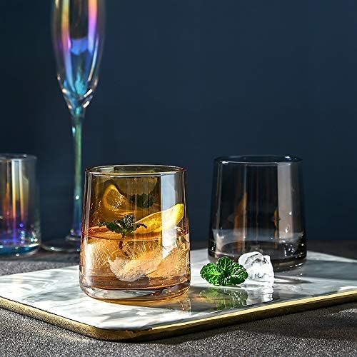Alenxya 4-komadni viski staklo, nordijsko kristalno staklo, koktel staklo, vintage scotch staklo, čaša za