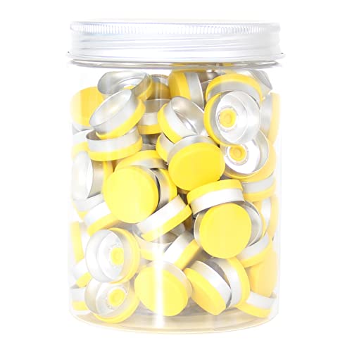 20mm žuti flip gornji kape-100 kom-plastični žuti kapica za staklenu bočicu