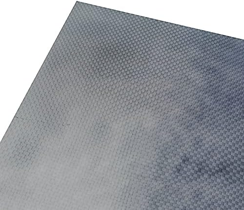 GOONSDS 3k ploča od karbonskih vlakana Materijal ploče od čistog ugljika za RC UAV / igračke obične tkane svijetle površine 600Mmx600mm, Debljina: 8mm