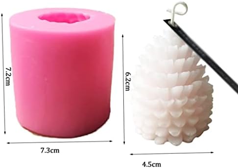 3D pinecone kalup za svijeće Ručno rađena aromaterapija Kalup za pravljenje svijeća DIY SAWAAP kalup Fondant Tory Tool za pečenje Božićno zanat poklon kalup