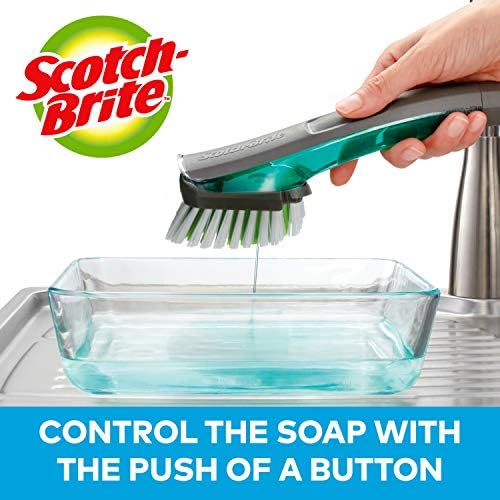 Procotch-Brite Advanced Control Pand pečata četkica za čišćenje i nekrbavi piling spužve, za pranje posuđa i čišćenje kuhinje, 6 screing spužva