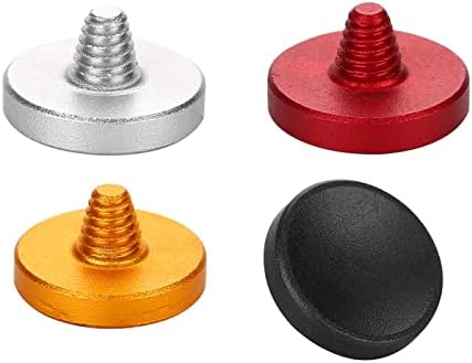YoSoo 4pcs metalni gumb za zatvaranje metala, aluminijska legura konkavna gumba za otpuštanje zatvarača